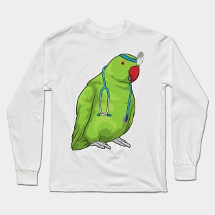 Parrot Doctor Stethoscope Long Sleeve T-Shirt